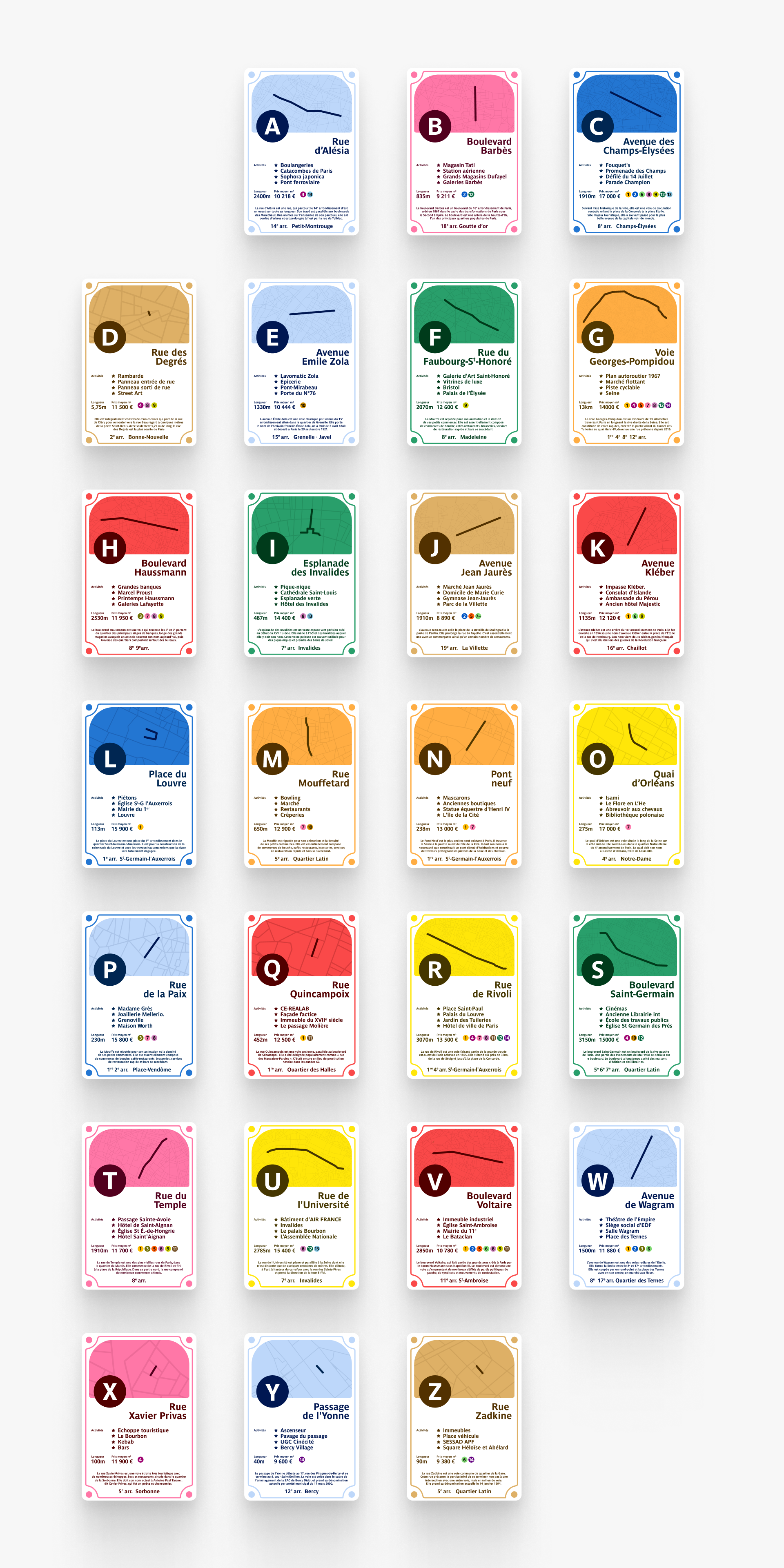 Carte de rue en gros plan