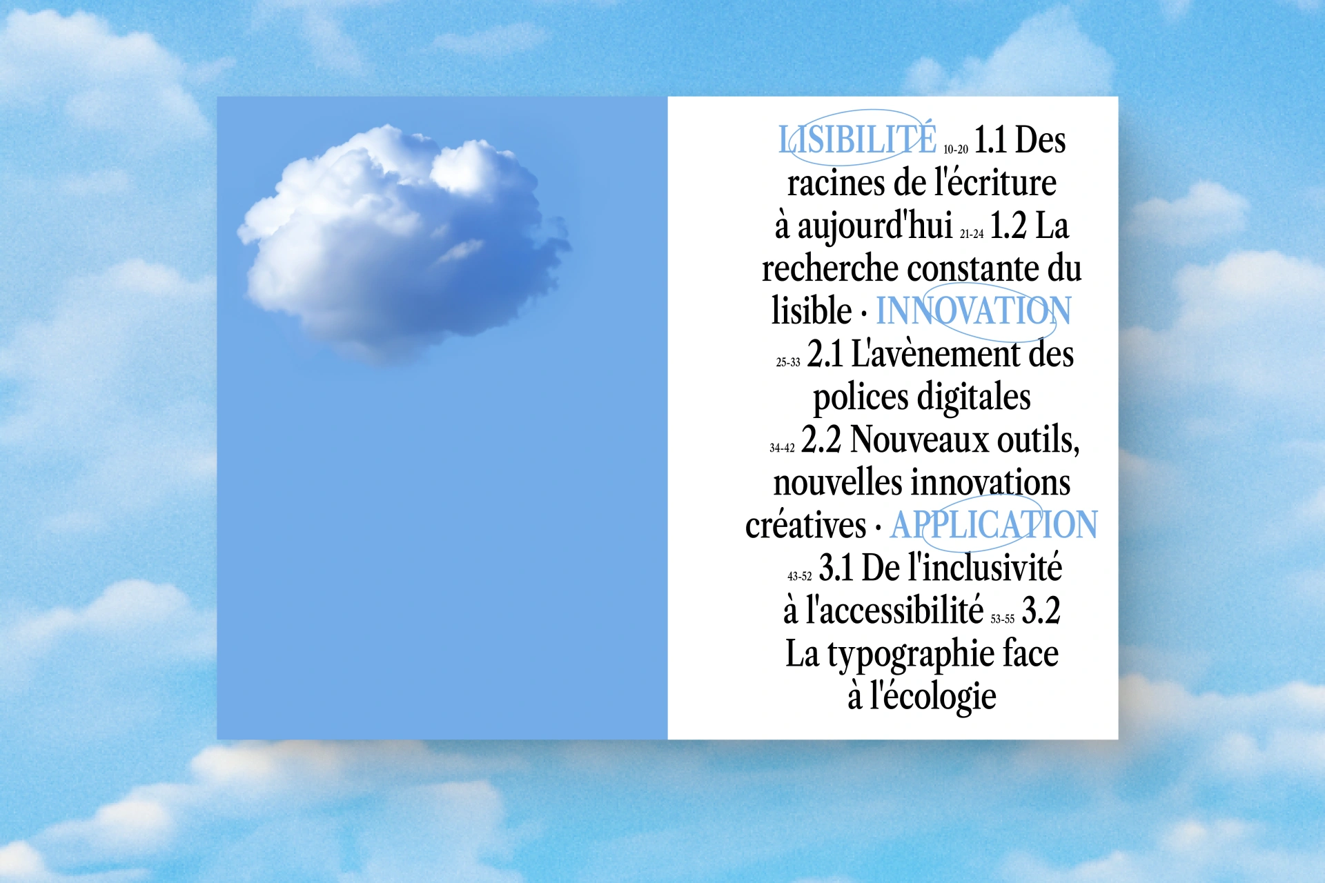 Mémoire — mise en page