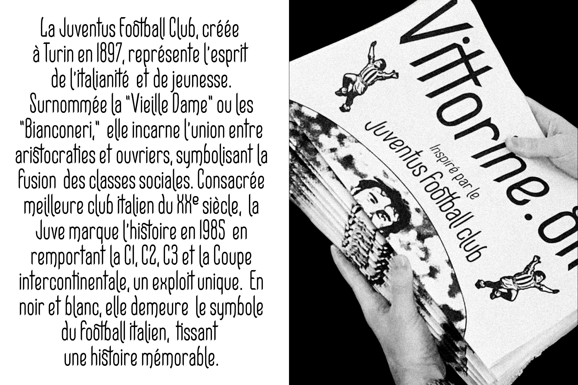 Vittorine — détail typographie